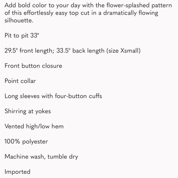 Free People Silky Nights Blouse XS NWT - Picture 9 of 9